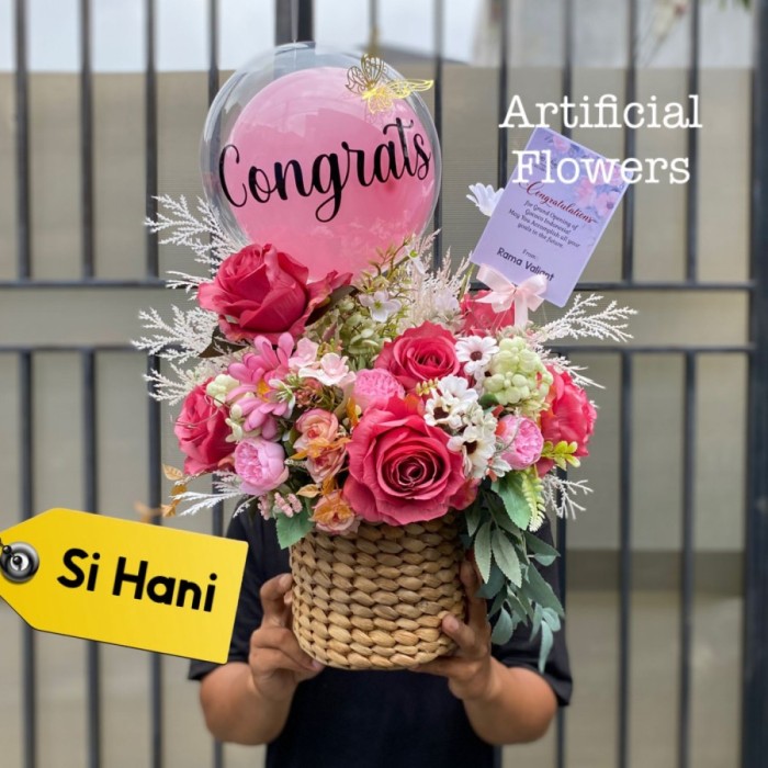 Bunga Keranjang Artificial