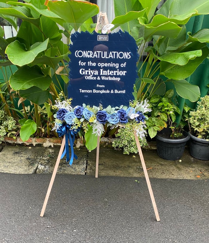 Dqueen Florist - Bunga Papan Akrilik Artificial Flowers Premium gift