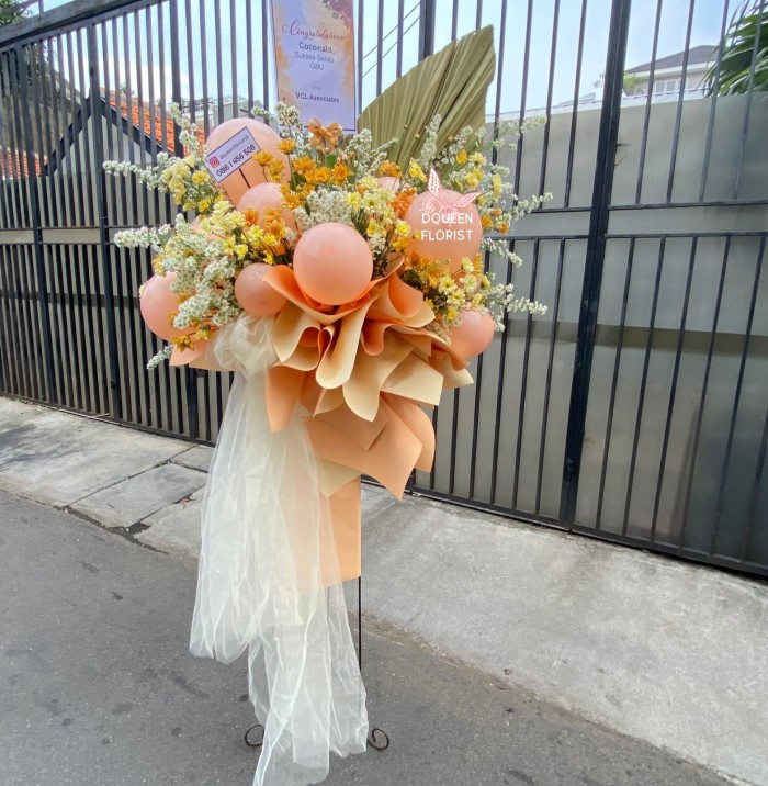 Dqueen Florist - Standing Flowers Gift Karangan Bunga Congratulations